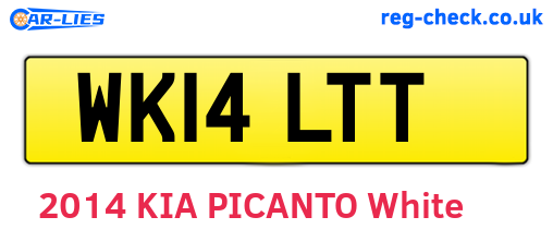 WK14LTT are the vehicle registration plates.
