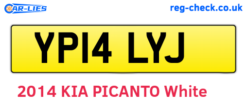 YP14LYJ are the vehicle registration plates.