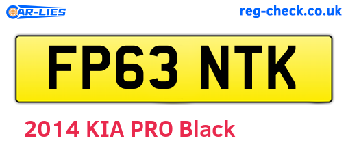FP63NTK are the vehicle registration plates.