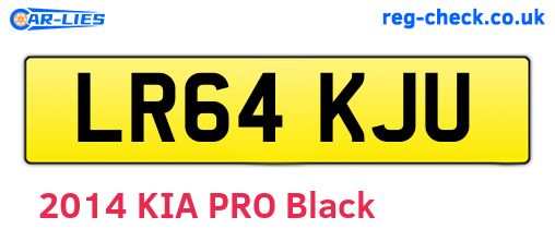 LR64KJU are the vehicle registration plates.
