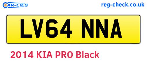 LV64NNA are the vehicle registration plates.