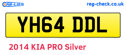 YH64DDL are the vehicle registration plates.