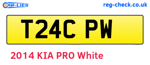 T24CPW are the vehicle registration plates.