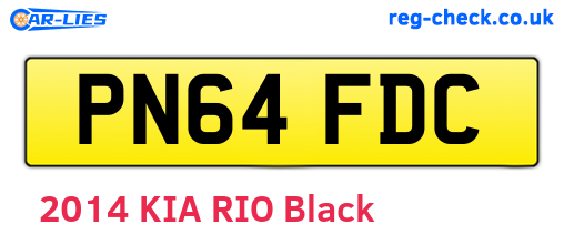 PN64FDC are the vehicle registration plates.