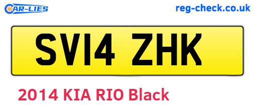 SV14ZHK are the vehicle registration plates.