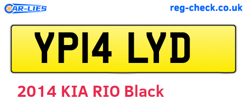 YP14LYD are the vehicle registration plates.