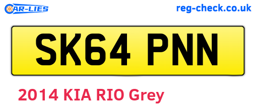 SK64PNN are the vehicle registration plates.