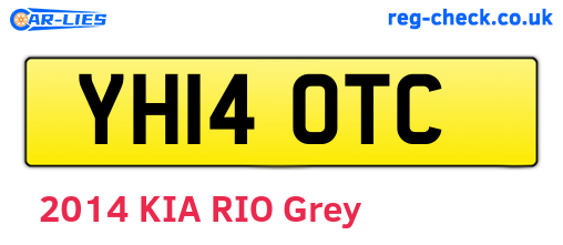 YH14OTC are the vehicle registration plates.