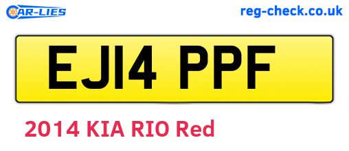 EJ14PPF are the vehicle registration plates.
