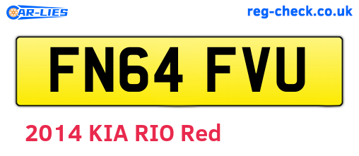 FN64FVU are the vehicle registration plates.