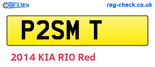 P2SMT are the vehicle registration plates.