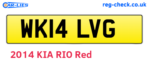 WK14LVG are the vehicle registration plates.