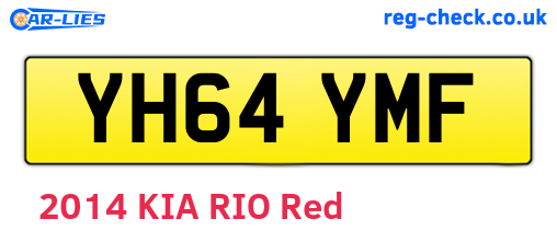 YH64YMF are the vehicle registration plates.