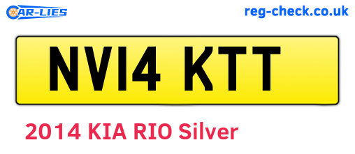 NV14KTT are the vehicle registration plates.