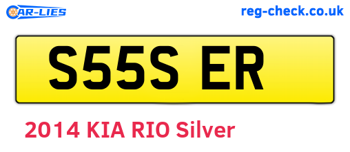 S55SER are the vehicle registration plates.