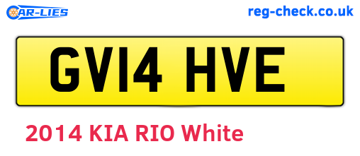 GV14HVE are the vehicle registration plates.