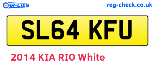 SL64KFU are the vehicle registration plates.
