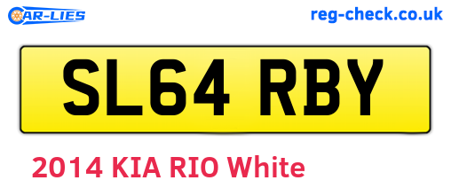 SL64RBY are the vehicle registration plates.