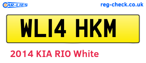 WL14HKM are the vehicle registration plates.