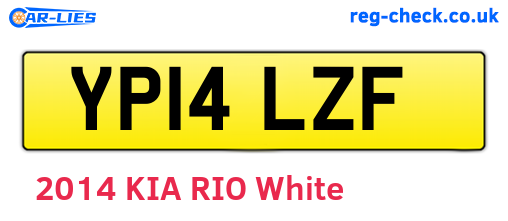 YP14LZF are the vehicle registration plates.