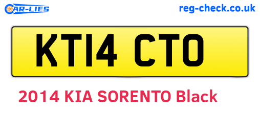 KT14CTO are the vehicle registration plates.