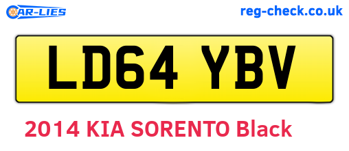 LD64YBV are the vehicle registration plates.