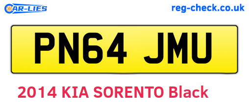 PN64JMU are the vehicle registration plates.