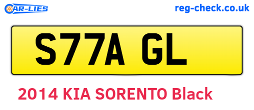 S77AGL are the vehicle registration plates.
