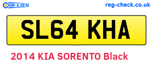 SL64KHA are the vehicle registration plates.