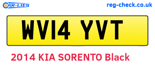 WV14YVT are the vehicle registration plates.