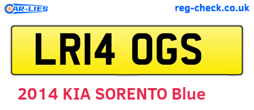 LR14OGS are the vehicle registration plates.