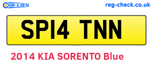 SP14TNN are the vehicle registration plates.