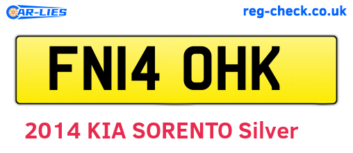 FN14OHK are the vehicle registration plates.