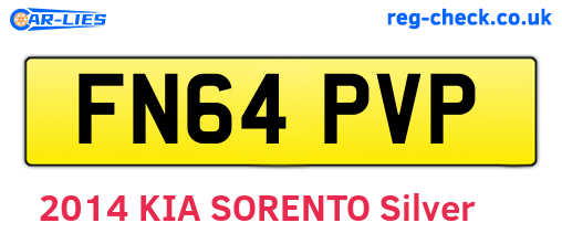 FN64PVP are the vehicle registration plates.