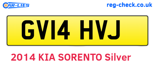 GV14HVJ are the vehicle registration plates.