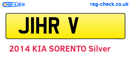J1HRV are the vehicle registration plates.