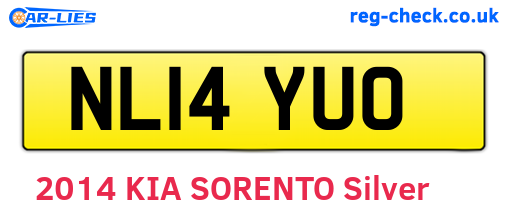 NL14YUO are the vehicle registration plates.
