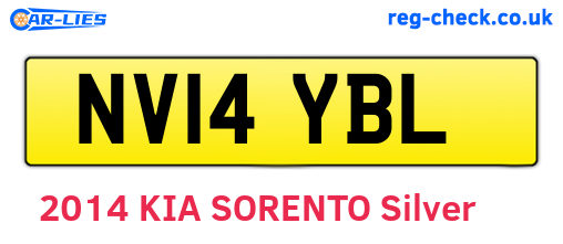 NV14YBL are the vehicle registration plates.