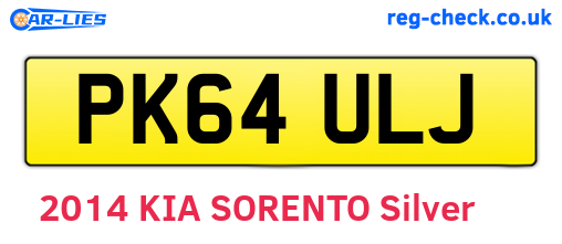PK64ULJ are the vehicle registration plates.