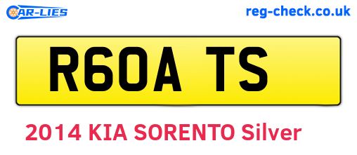 R60ATS are the vehicle registration plates.