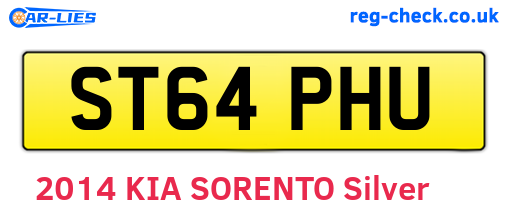 ST64PHU are the vehicle registration plates.
