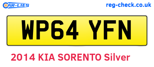 WP64YFN are the vehicle registration plates.