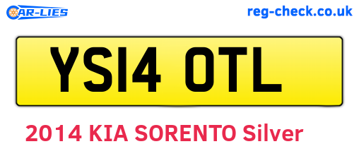 YS14OTL are the vehicle registration plates.