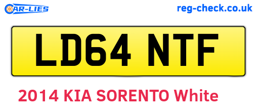 LD64NTF are the vehicle registration plates.