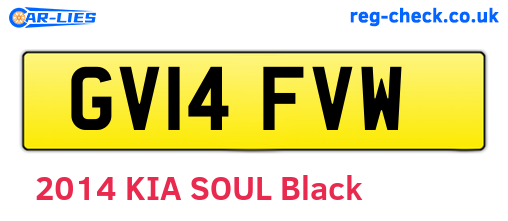 GV14FVW are the vehicle registration plates.