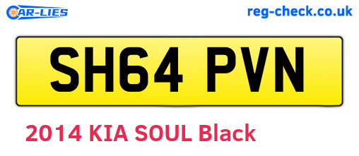 SH64PVN are the vehicle registration plates.
