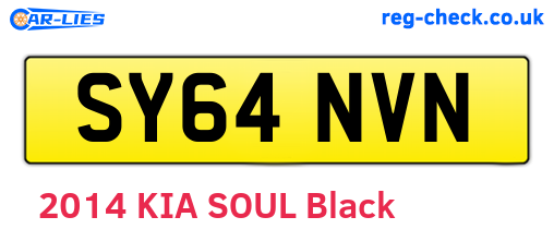 SY64NVN are the vehicle registration plates.