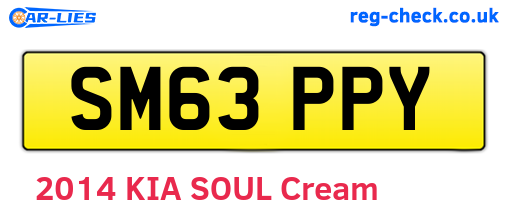 SM63PPY are the vehicle registration plates.