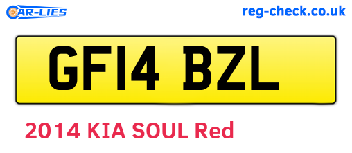 GF14BZL are the vehicle registration plates.