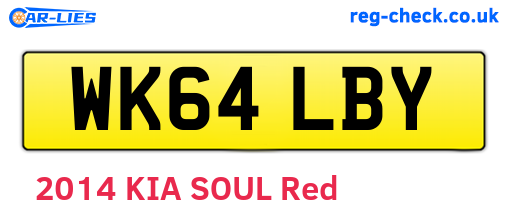 WK64LBY are the vehicle registration plates.